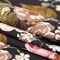 1 Yard Black & Pink Floral Stretch Cotton Sateen Fabric Blossoms of the Heart 55 inch Width